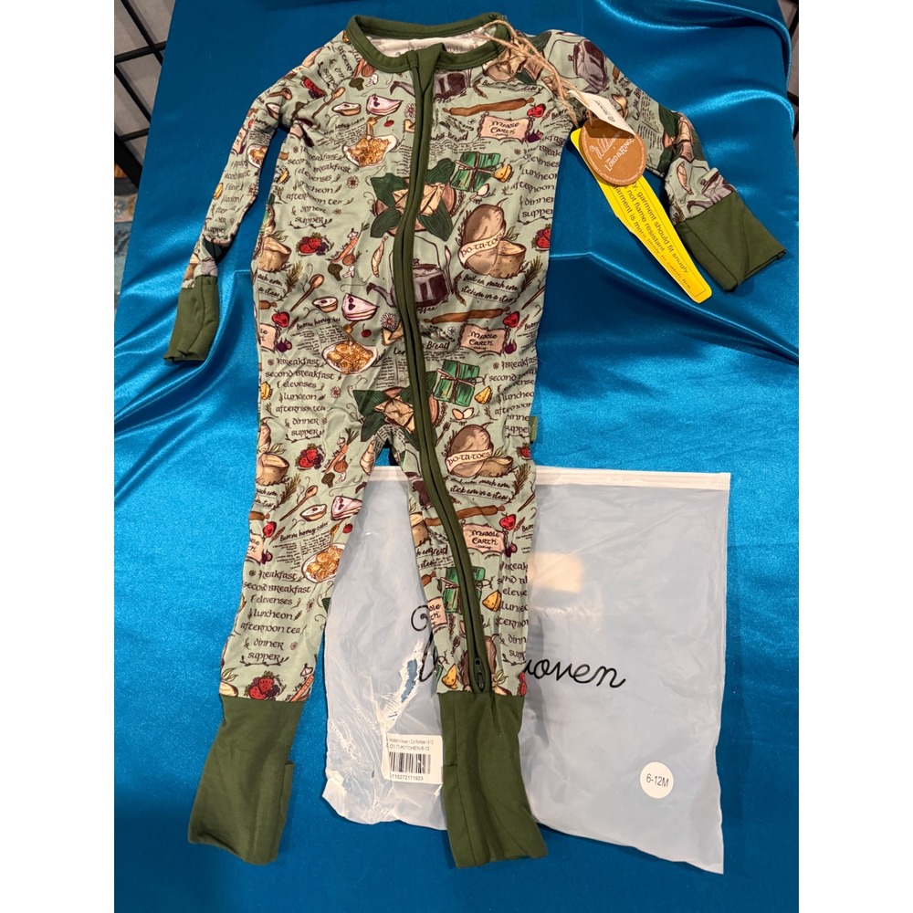 🍄✨ Wildwoven x The Hobbit™ Kitchen Zip Romper | 6–12M | NWT